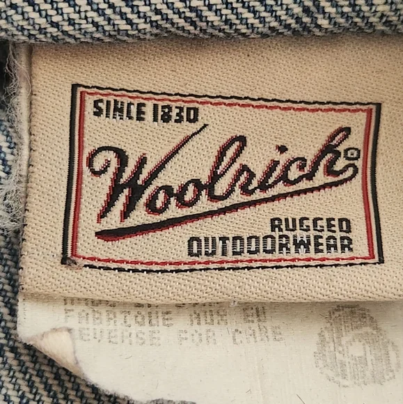 Vintage Mens Woolrich Denim Jacket Barn Coat Sz Small Made In USA No Liner READ - Picture 4 of 13